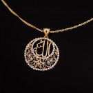 Fashion 18k Gold Plated Allah Design Islam Pendant Necklace ! Gift & Jewelry