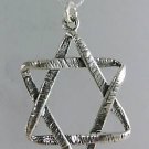 Silver 925 star of David pendant & sterling necklace
