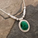 Fashion Silver 925 necklace & pendant set natural Eilat stone ! Gift & Jewelry