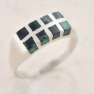 Fashion silver 925 ring set natural Eilat stone size 6.5 ! Gift Jewelry & Love