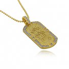 18k gold plated + zircons Allah Islam Pendant & necklace ! Jewelry Gift & Love
