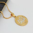 Fashion 18K gold plated caption Allah Pendant Necklace ! Gift Jewelry & Love