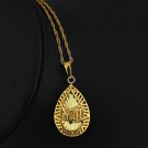 Fashion 18k gold plated Allah Islamic pendant and necklace ! Gift Love & Jewelry