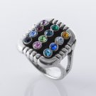 Solid sterling silver 925 hoshen breastplate of Israel High Priest ring size 6.5