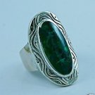 Unique Silver 925 ring set with Eilat stone Israel size 10 ! Gift Jewelry & Love