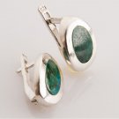Fashion sterling silver earrings set natural Eilat stone Israel ! Gift & Jewelry