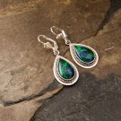 Fashion sterling silver earrings set natural Eilat stone Israel ! Gift & Jewelry