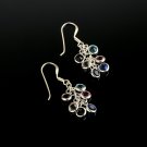 Fashion sterling silver 925 earrings set colorful zircons ! Gift Jewelry & Love