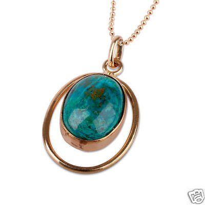 Special Eilat stone Israel pendant 14k gold + necklace ! high quality jewelry