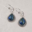 Sterling silver 925 earrings set natural Eilat stone ! vintage fashion jewelry