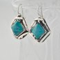 Fashion silver earrings set natural Eilat king solomon stone ! vintage jewelry