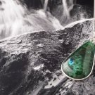Silver necklace & pendant set natural Eilat stone Israel ! high quality jewelry