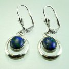 Fashion fine sterling earrings set with Eilat stone ! Gift Jewelry & Love