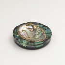 Polyester ashtray full genuine original natural Eilat stone Israel Collectibles