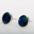 Silver earrings jewelry placed with Eilat stone Israel