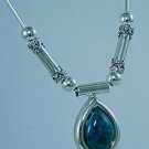 Eilat stone & silver pendant - sterling 925 necklace