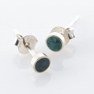 Solid sterling silver 925 earrings & natural Eilat stone Israel ! Gift & jewelry