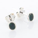 Solid sterling silver 925 earrings & natural Eilat stone Israel ! Gift & jewelry