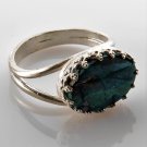 Sterling silver 925 ring & Eilat king solomon stone size 7.5 ! Gift & Jewelry