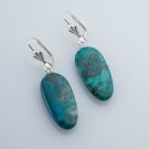 Fashion silver 925 earrings set natural Eilat stone Israel ! Gift Jewelry & Love