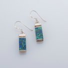 Sterling silver 925 earrings & natural Eilat stone Israel ! Gift Jewelry & Love