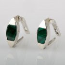 silver 925 earrings set with pure Eilat stone Israel ! Gift Jewelry & Love