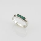 Fashion silver 925 ring & natural Eilat stone Israel size 7 3/4 ! Gift & Jewelry