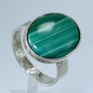 Special Silver ring set with Malachite - sterling ! Gift Jewelry & Love