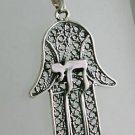 Silver pendant lucky talisman, "live" in hebrew - chain ! Gift Jewelry & Love