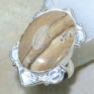 Elegant Fashion retro design Jasper silver ring size 7 1/2 ! Gift Jewelry & Love