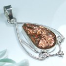 Dyed titanium silver 925 pendant + sterling necklace ! Gift Jewelry & Love