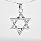 Silver 925 necklace and pendant of a king David star ! Ethnic & Religion Jewelry