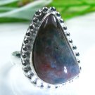 Pretty Jasper silver stamp 925 ring size 7 1/4 ! Gift Jewelry and Love store