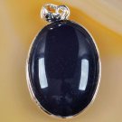 Fashion silver 925 necklace & pendant set blue sand stone ! Gift Jewelry & Love