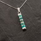 Silver 925 necklace & pendant - natural Eilat stone Israel ! Gift Jewelry & Love