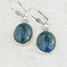 Sterling silver 925 earrings + natural Eilat stone Israel ! Gift Jewelry & Love