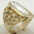 Fine fashion 10k gold filled white sapphire unisex ring size 10 ! Gift & Jewelry