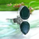 Fashion natural Jade sterling 925 ring size 7 3/4 ! Gift Jewelry & Love