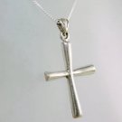 Silver 925 pendant of a cross & sterling necklace