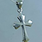 Silver 925 pendant of a cross & sterling necklace