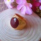 Fashion 10k gold filled red gemstone unisex ring size 7 ! Gift & Jewelry