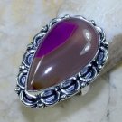 Fashion botswana agate silver woman retro ring size 7 3/4 ! Gift Jewelry & Love