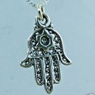 Solid sterling 925 necklace lucky talisman David star pendant ! Gift & Jewelry