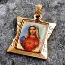 9K Gold Filled Blessed Virgin Mary Design Pendant & Necklace ! Gift & Jewelry