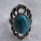 Fashion tahiland silver ring blue Turquoise stone size 7 ! Gift Jewelry & Love