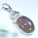 Special Agate silver 925 pendant + sterling necklace ! Gift Jewelry & Love