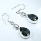 Unique design silver 925 smoky quartz gemstone earrings ! Gift Jewelry & Love
