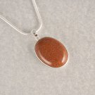 Fashion silver necklace and pendant set golden sand stone ! Gift Jewelry & Love