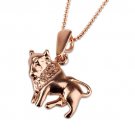 Gold Taurus + 14k chain , Astrology Horoscope ! Gift Jewelry & Love