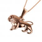 Gold Leo pendant + 14k chain , Astrology Horoscope ! Gift Jewelry & Love